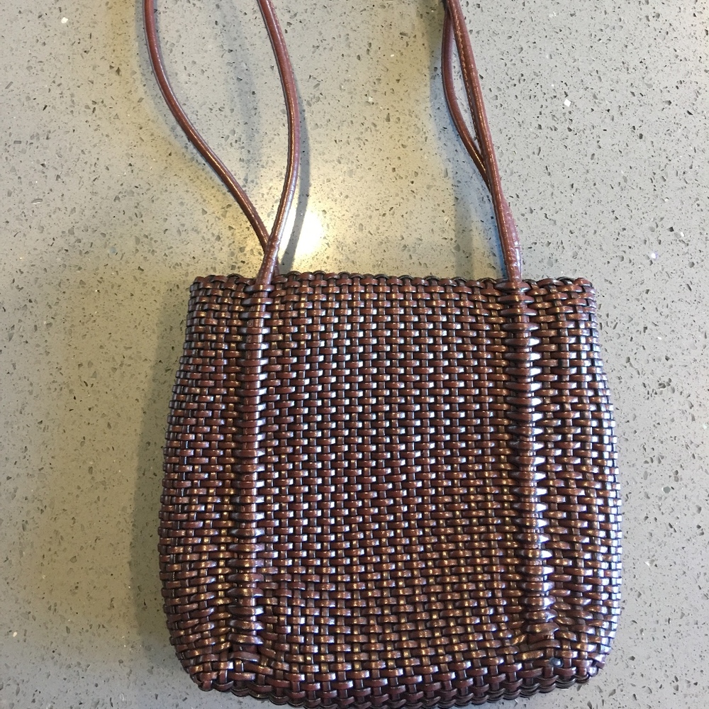 🏝2/$20 Vintage Nine West Basket Straw Purse